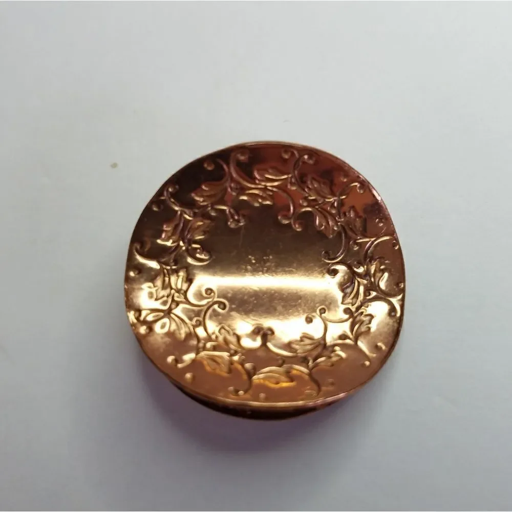 Vintage 1950's Gret Barkin Hand Wrought 3D Round Copper Pin Brooch New Hope PA
